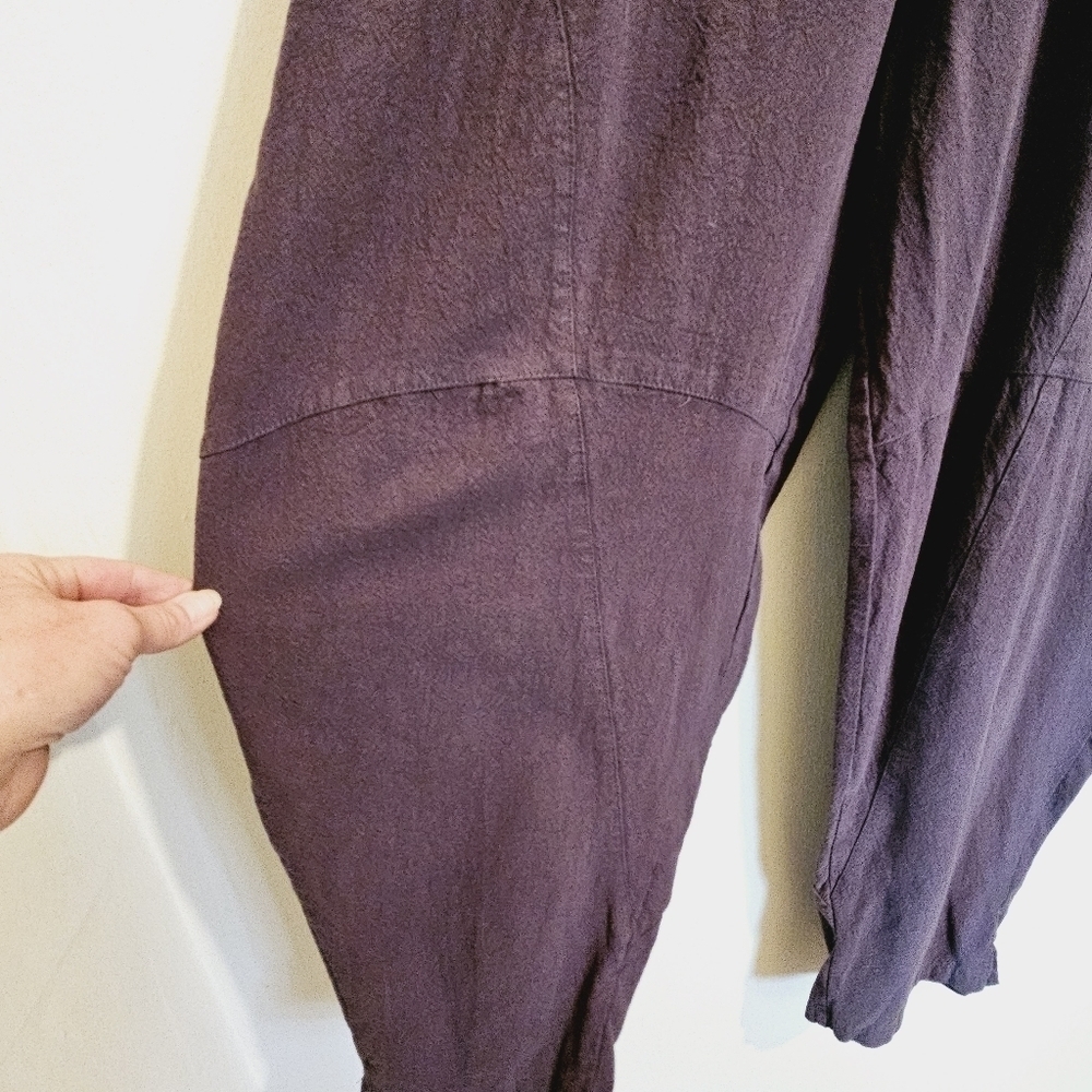 Vtg Barrel Avachi Academia Gray Peasant Capri Pants - Picture 5 of 7